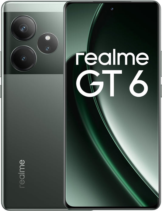 realme GT 6 5G Dual SIM 12GB + 256GB (Fluid Silver) - Middle East Version