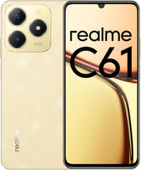 Realme C61 Dual SIM 8GB RAM 256GB 4G (Sparkle Gold) - Middle East Version