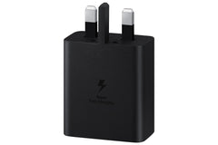 Samsung Galaxy Official 45W Travel Adapter, Super-Fast Charging (UK Plug with USB Type-C Cable), Black