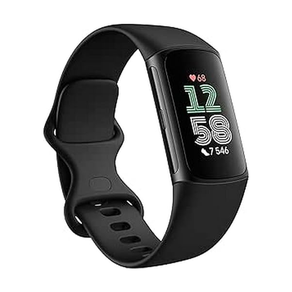Fitbit Charge 6 (Google), Obsidian/Aluminium Black — Includes 1 Month Premium