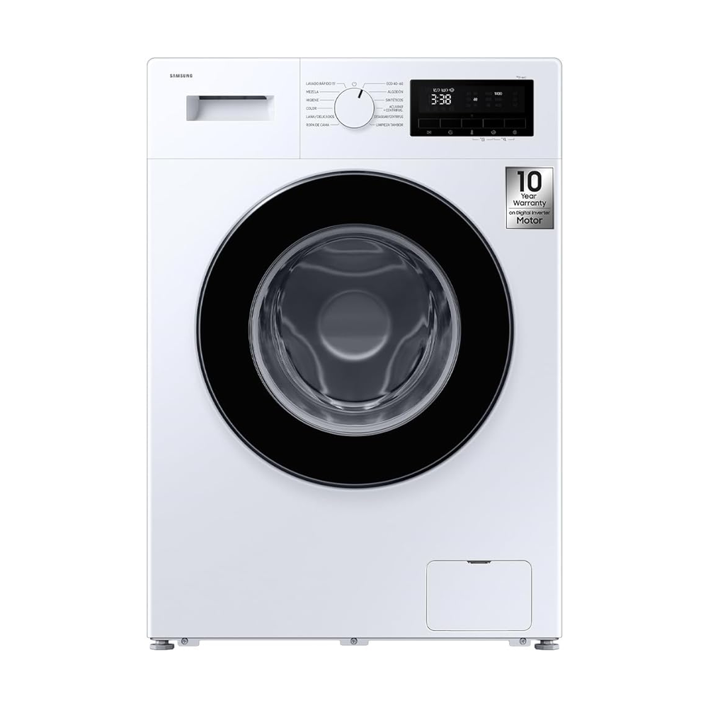 Samsung Front Load Washer 8kg, Grade A Energy Efficiency with Hygiene Steam