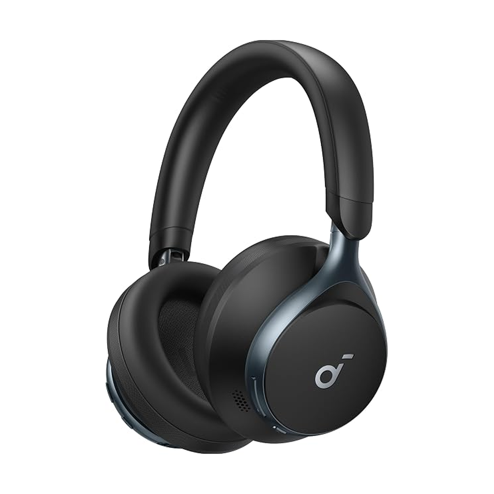 soundcore by Anker, Space One, Adaptive Active Noise Cancelling Headphones, 2X Stronger Human Voice Reduction, 40H ANC Playtime, App Control, LDAC Hi-Res Wireless Audio, Comfortable Fit, Bluetooth 5.3 | Active Noise Cancelling, Comfortable Fit, Bluetooth, 40H ANC Playtime, App Control, LDAC Hi-Res, 3 Mics with AI, Travel-Ready
